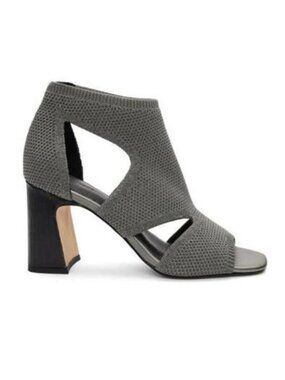 Sanctuary Sa-Radiant Womens Gray Open Toe Knit Heels Size 7 NEW